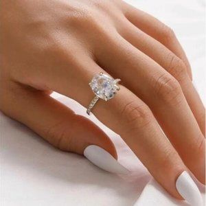 Silver Gemstone Ring